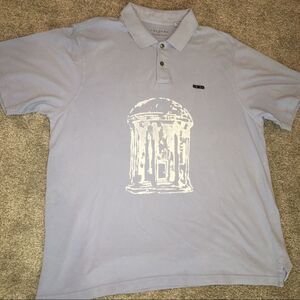 Vintage acid wash UNC North Carolina Tar Heels mens Tennis Golf Polo shirt XL